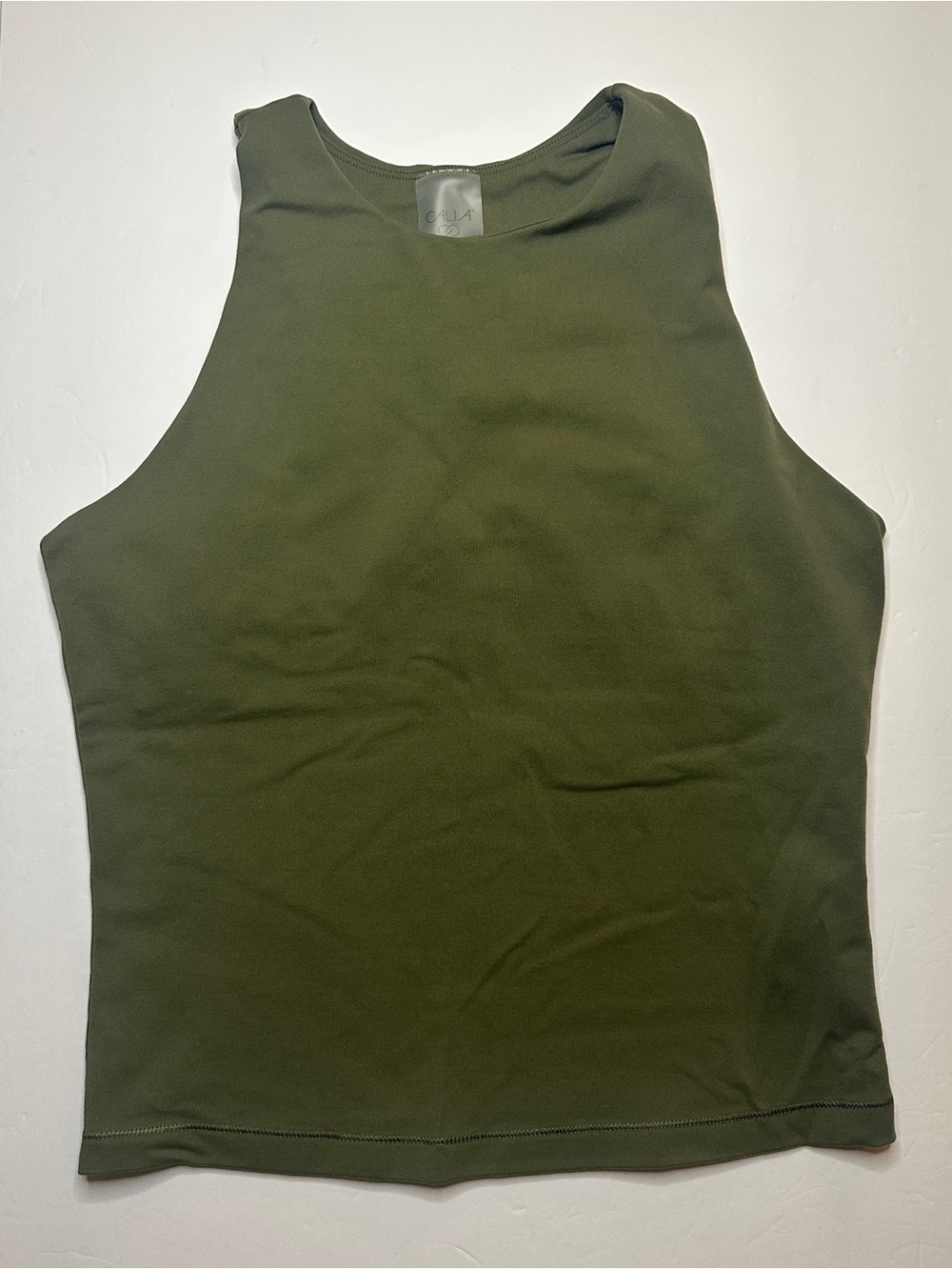 Calia Green Built In Bra Tank Top Size Small